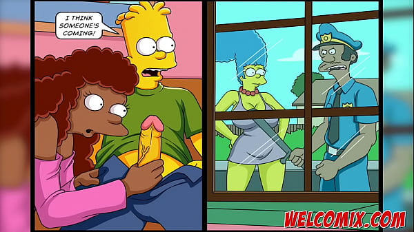 Hot girl fucking with the cop – The Simptoons